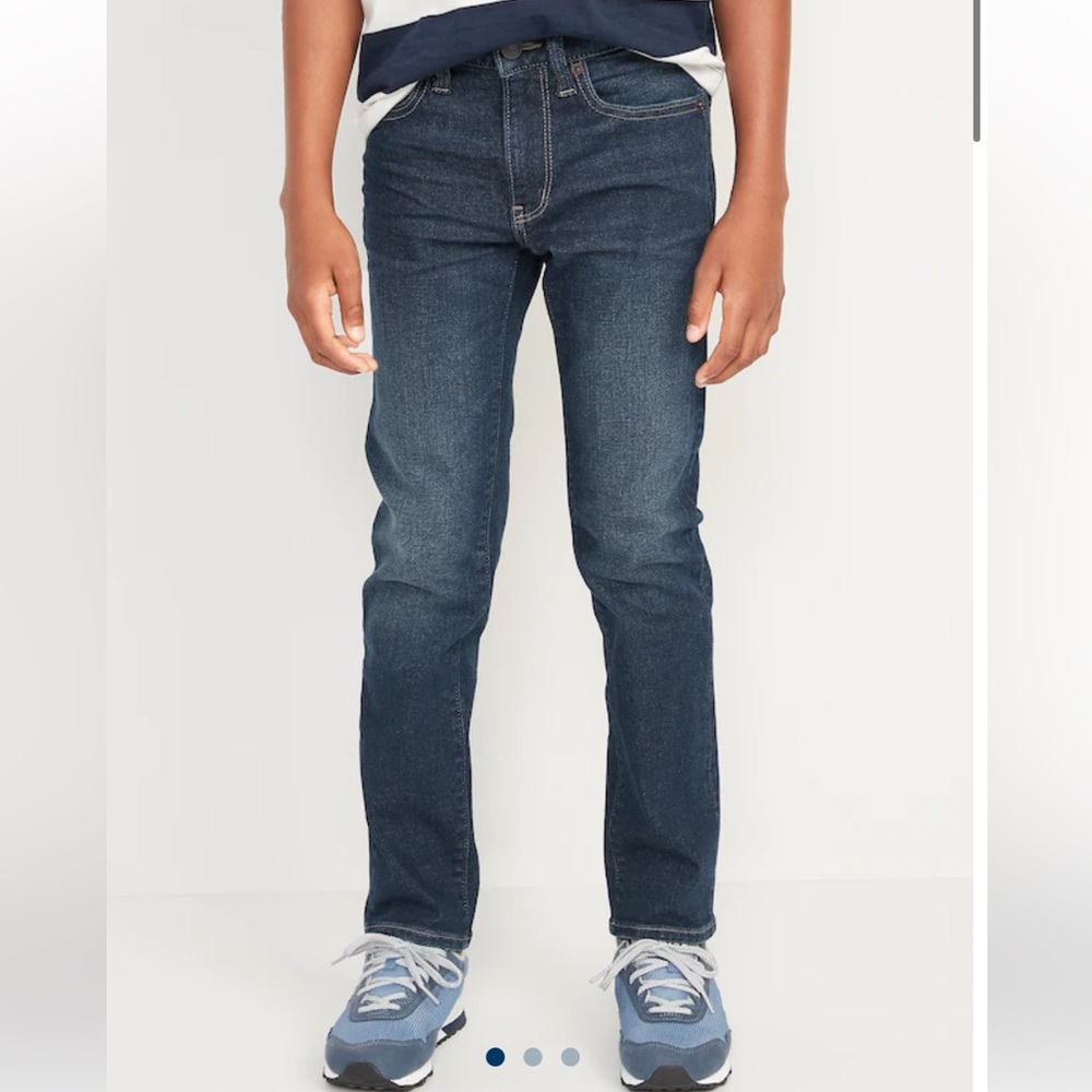 Old Navy Built-In Flex Jeans for Boys regular relaxed Dark Wash Size:12